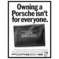 Porsche - It's not for everyone Vintage Poster Ad