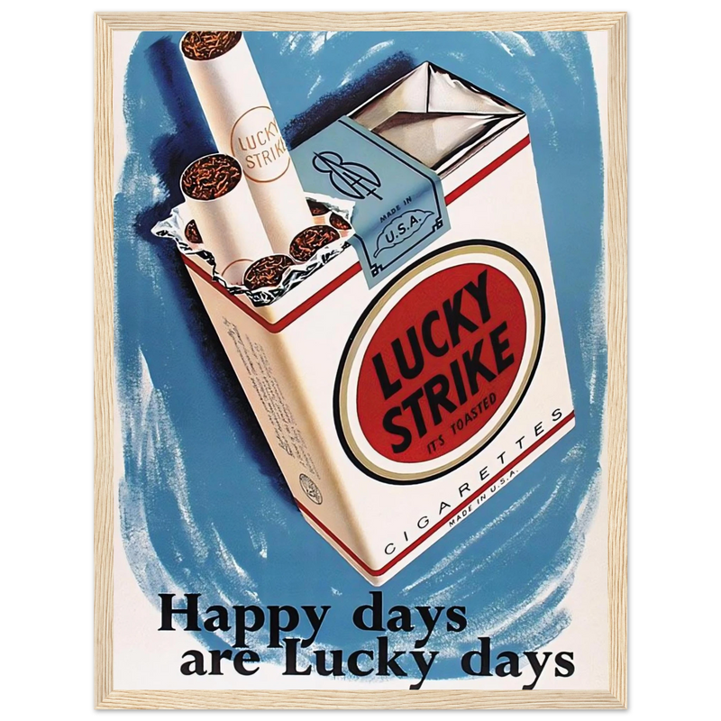 Lucky Strike Vintage Poster - Happy Days