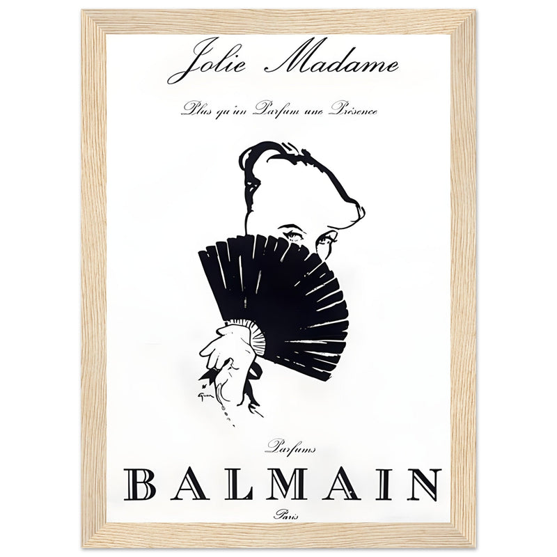 Balmain Jolie Madame Vintage Poster Ad