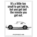 Porsche Vintage Poster  White 911