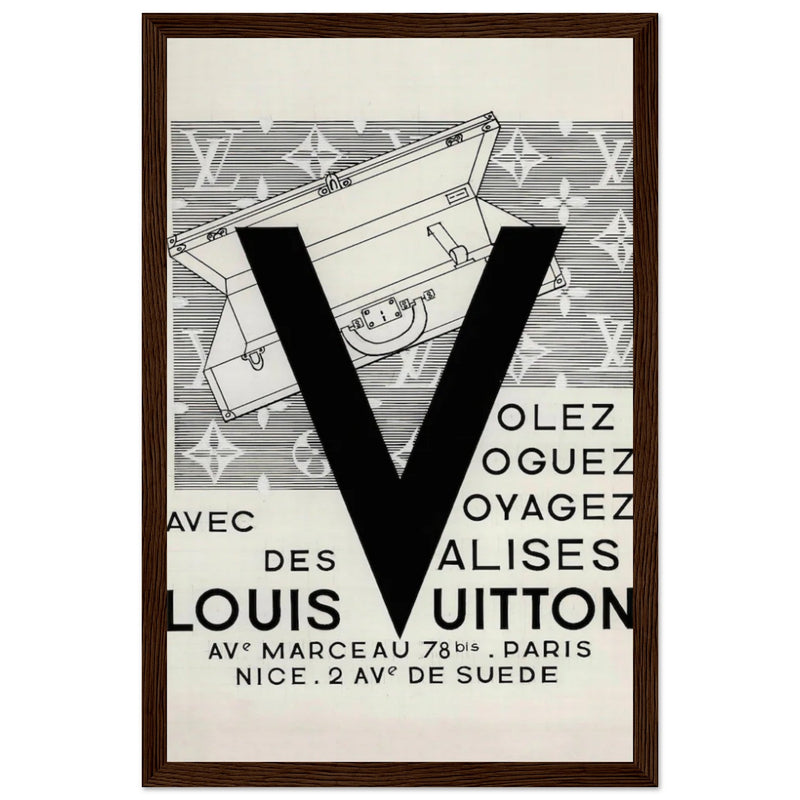 Louis Vuitton Nice, Paris Vintage Poster Ad