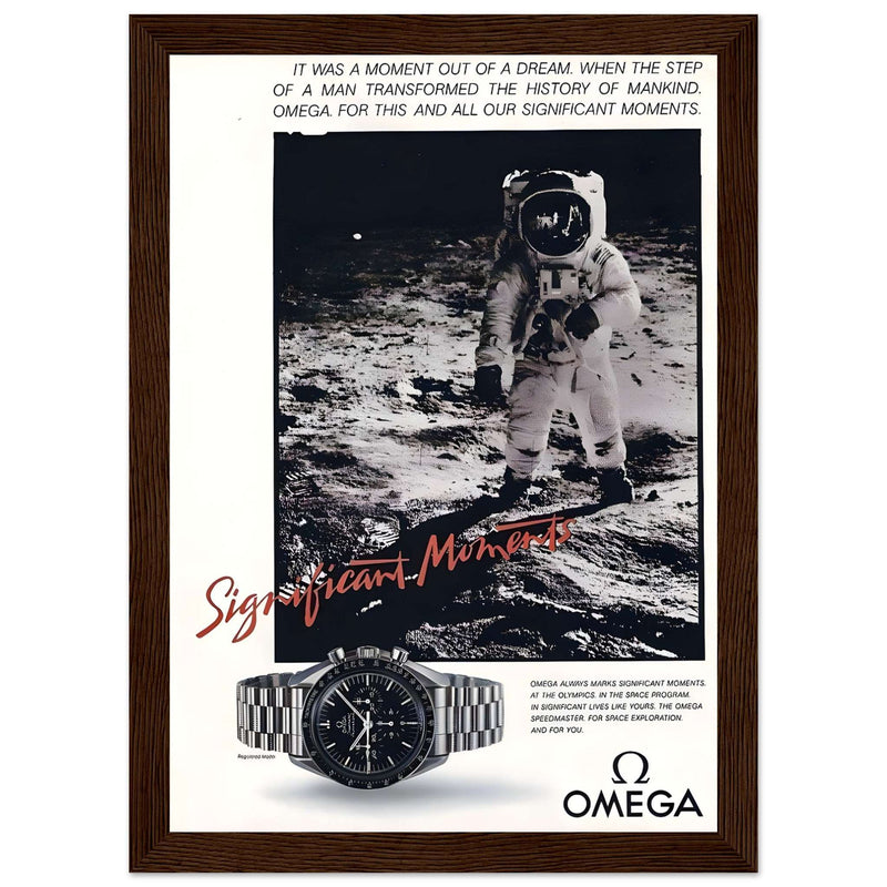 Omega Moon Vintage Poster Ad