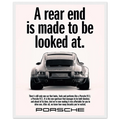 Porsche 911 Vintage Poster - Rear End