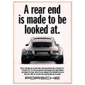 Porsche 911 Vintage Poster - Rear End