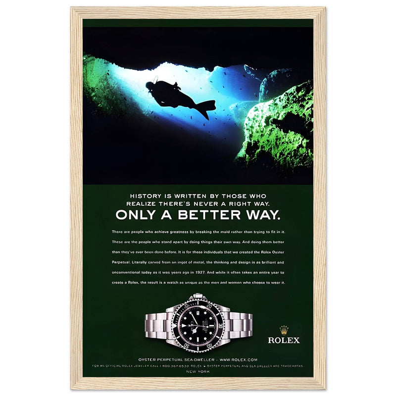 Rolex A Better Way Vintage Poster Ad