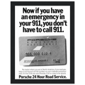 Porche 24 Road Assistance Vintage Poster Ad