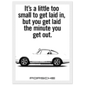 Porsche Vintage Poster  White 911
