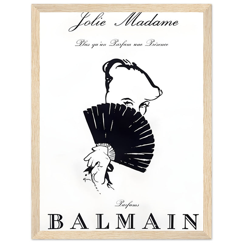 Balmain Jolie Madame Vintage Poster Ad