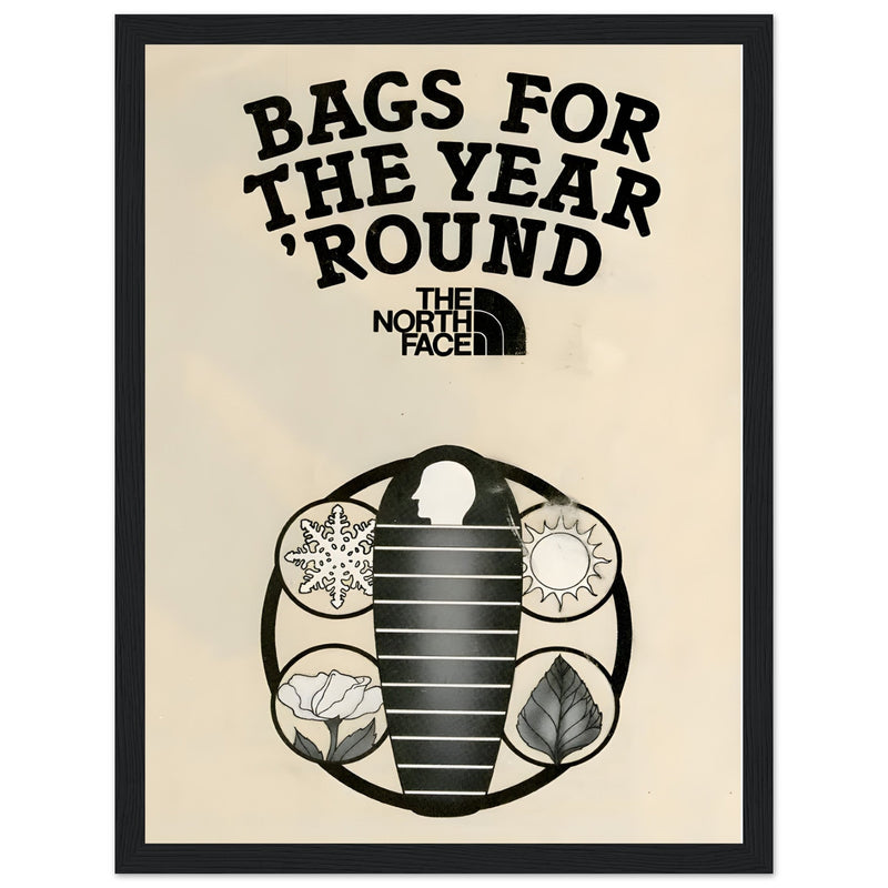 The North Face Sleeping Bags Vintage Poster