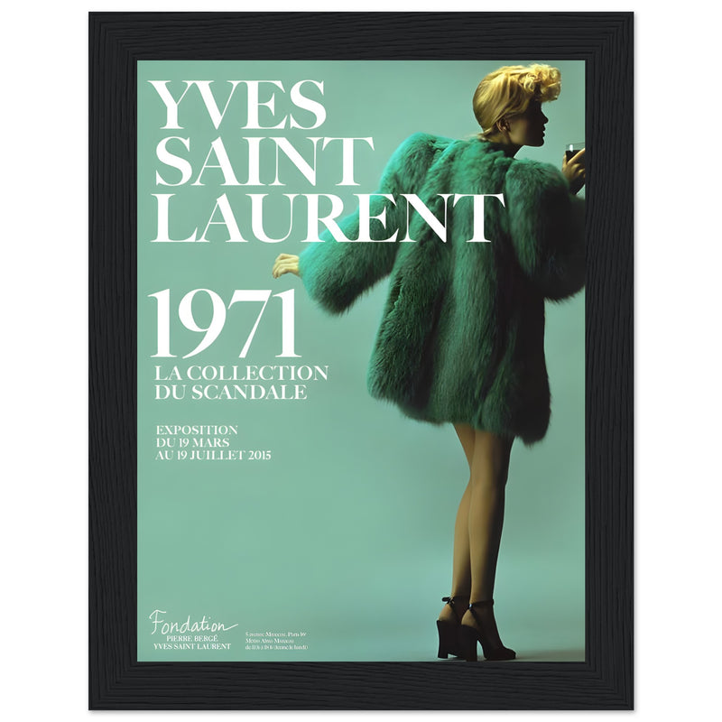 YSL 1971 Vintage Poster