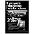 Rolex Datejust Geneva Vintage Poster Ad