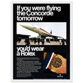 Rolex Oyster Perpetual Concorde Vintage Poster Ad