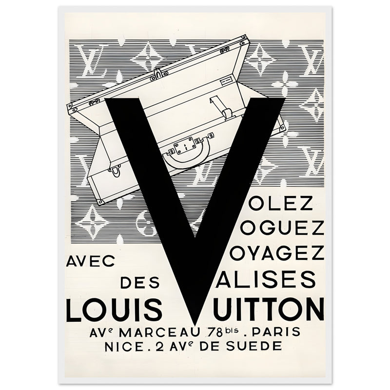 Louis Vuitton Nice, Paris Vintage Poster Ad