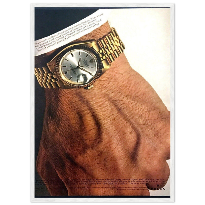 Rolex Oyster Perpetual Datejust Vintage Poster Ad