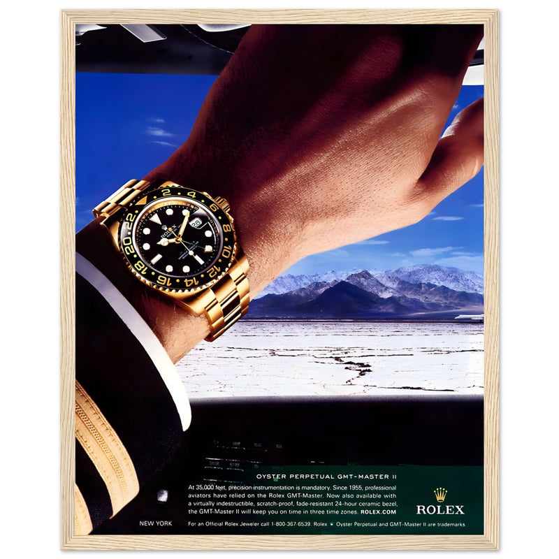 Rolex Oyster Perpetual GMT-Master II New York Pilot Vintage Poster