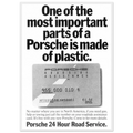 Porsche - 24 Hour Road Service Vintage Poster Ad