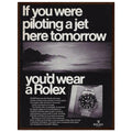 Rolex Jet Pilot Vintage Poster Ad