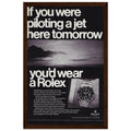 Rolex Jet Pilot Vintage Poster Ad