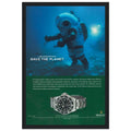 Rolex Sea-Dweller Save The Planet Vintage Poster Ad