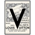 Louis Vuitton Nice, Paris Vintage Poster Ad