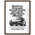 Porsche 911 Vintage Ad Poster