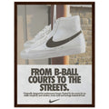 Nike Court to the streets Vintage Poster Ad