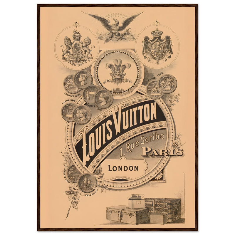 Louis Vuitton London Paris Vintage Poster Ad