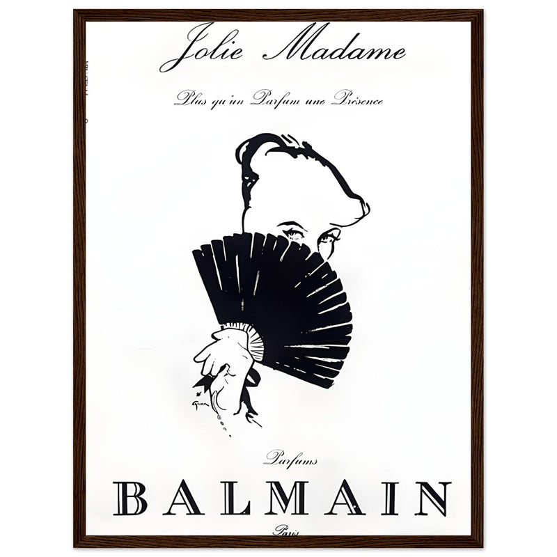 Balmain Jolie Madame Vintage Poster Ad
