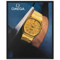 Omega Gold Vintage Poster Ad