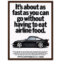 Porsche 911 Vintage Poster - Airline Food