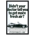Porsche 911 Fresh Air Vintage Poster Ad
