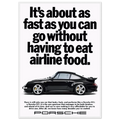 Porsche 911 Vintage Poster - Airline Food