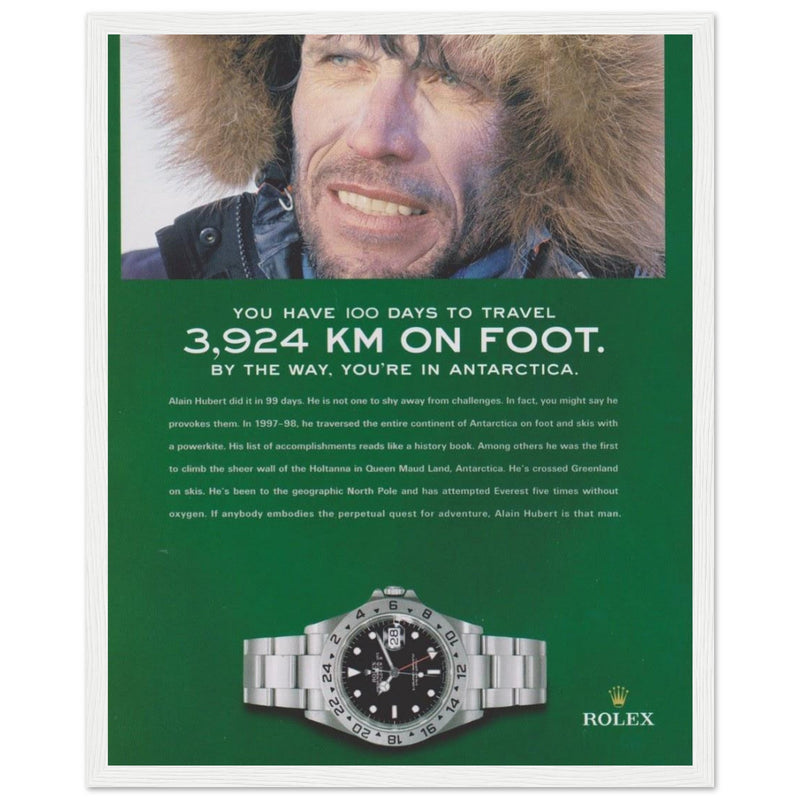 Rolex Explorer Vintage Poster Ad