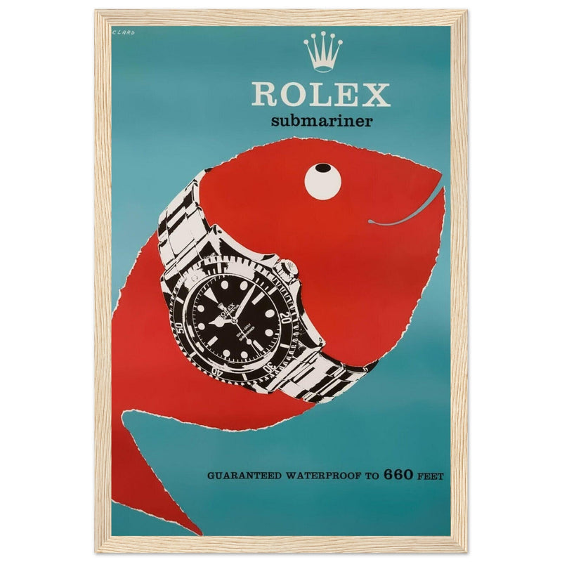 Rolex Submariner Vintage Poster Ad