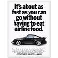 Porsche 911 Vintage Poster - Airline Food