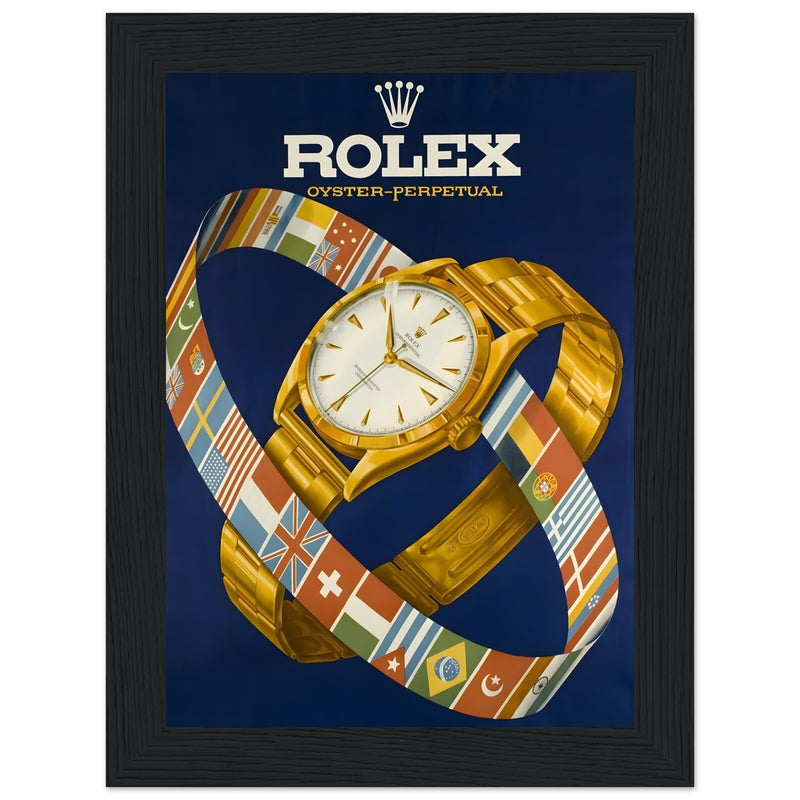 Rolex Advertising Golden Age Oyster Perpetual Vintage Poster