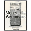 Wall Street Journal 1988 Vintage Poster Ad