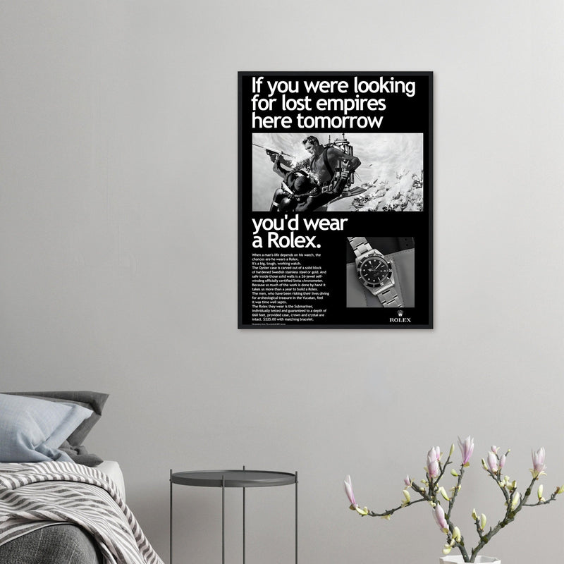 Rolex Submariner Vintage Poster Ad