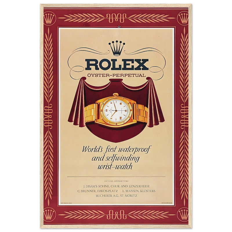 Rolex Oyster-Perpetual Vintage Poster Ad