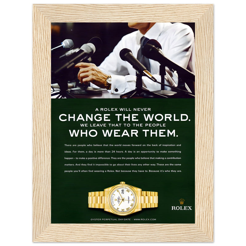 Rolex Day-Date Vintage Poster Ad