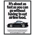 Porsche 911 Vintage Poster - Airline Food