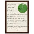 Rolex World Cup Of Golf Vintage Poster Ad