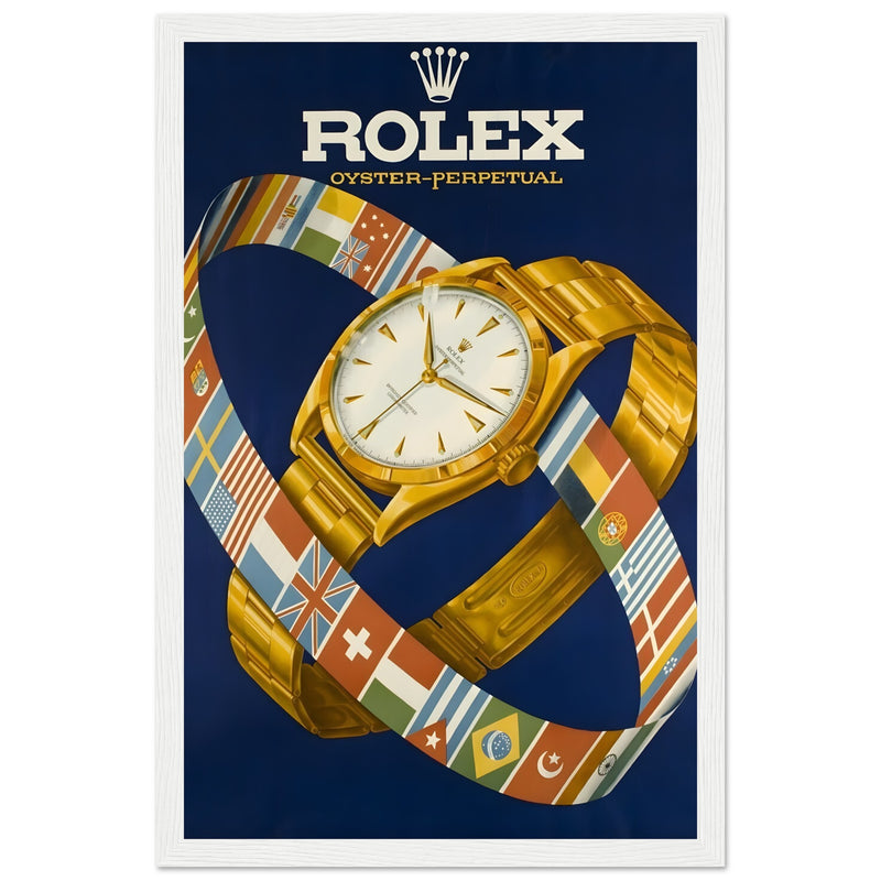 Rolex Advertising Golden Age Oyster Perpetual Vintage Poster