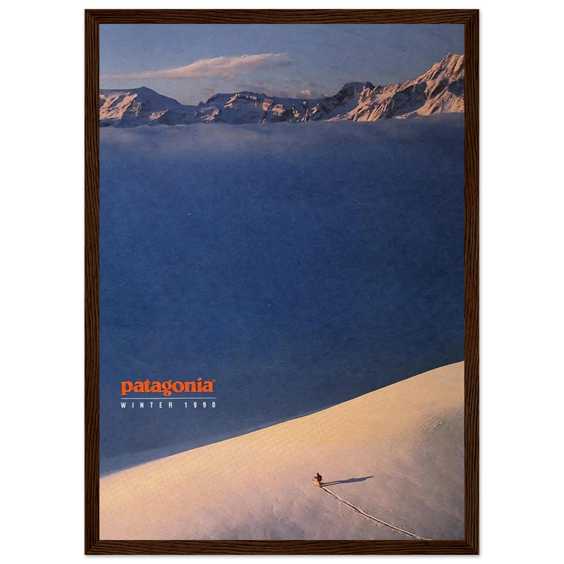 Patagonia Vintage Poster Ad - Winter 1990