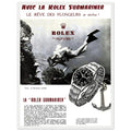Avec La Rolex Submariner Vintage Poster Ad