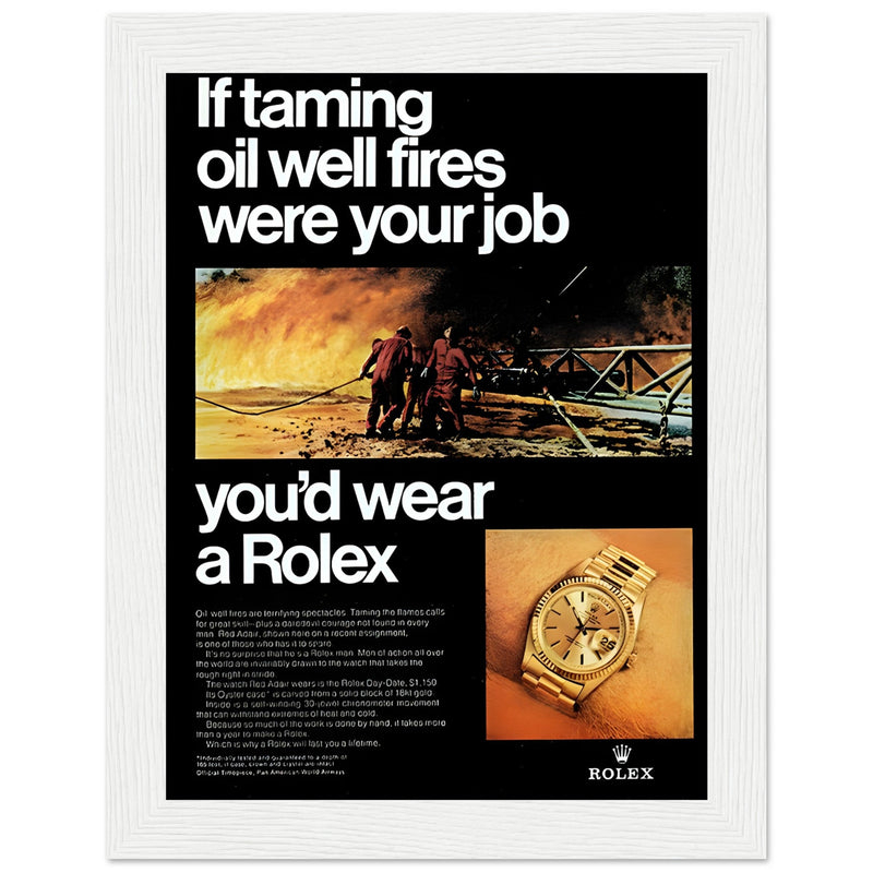 Rolex Day-Date Vintage Poster Ad
