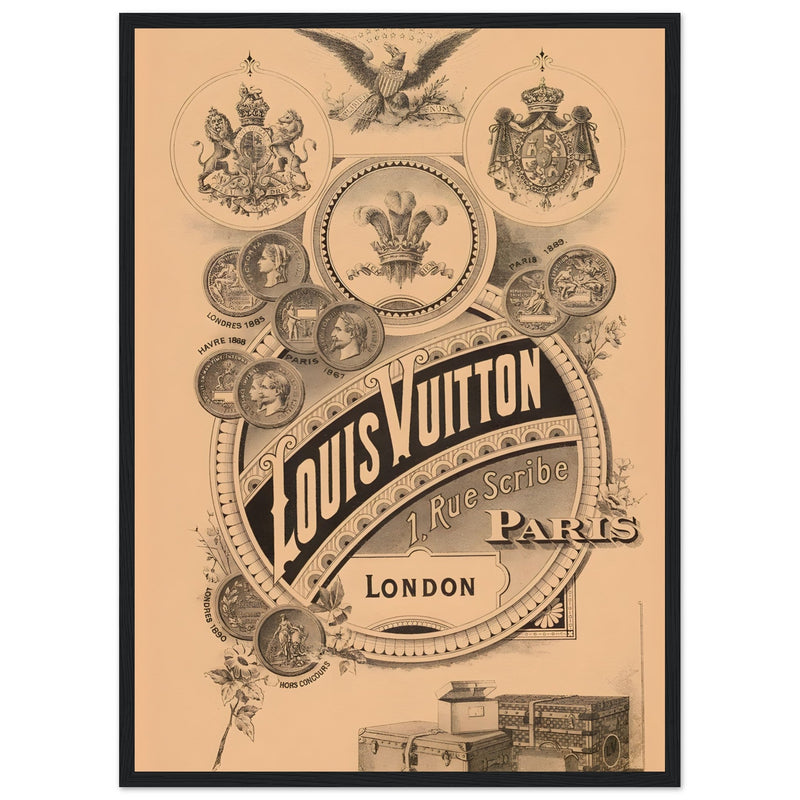 Louis Vuitton London Paris Vintage Poster Ad