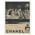 Chanel Vintage Poster Ad - 1950s