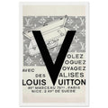 Louis Vuitton Nice, Paris Vintage Poster Ad