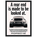 Porsche 911 Vintage Poster - Rear End